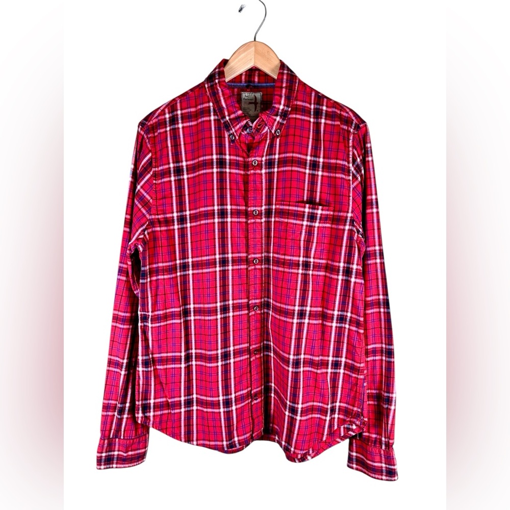 Relwen Men's Lighweight Plaid
Button-Down Cotton Shirt